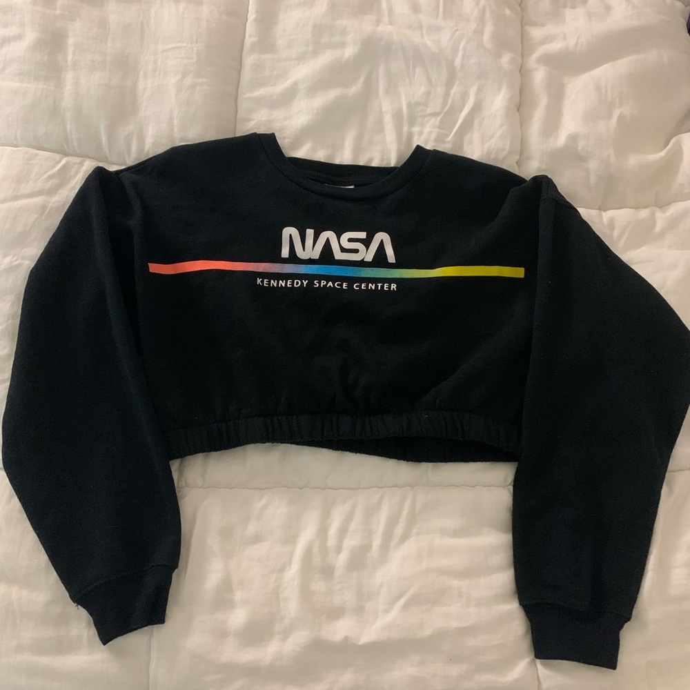 NASA black long sleeve shirt